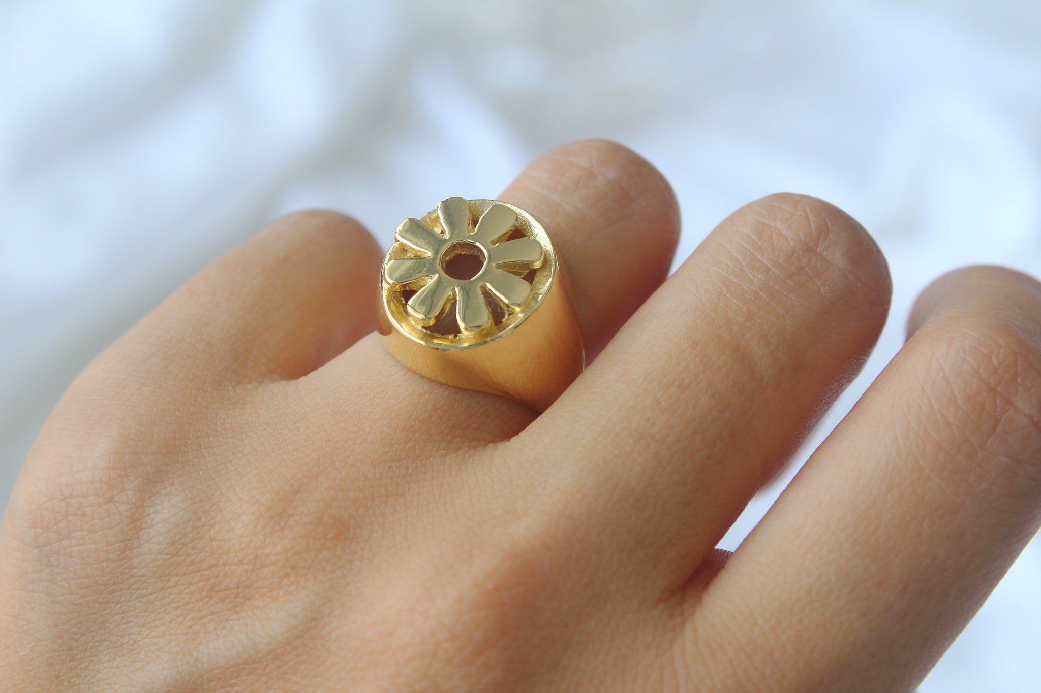 Anillo Blooming Flower Gold
