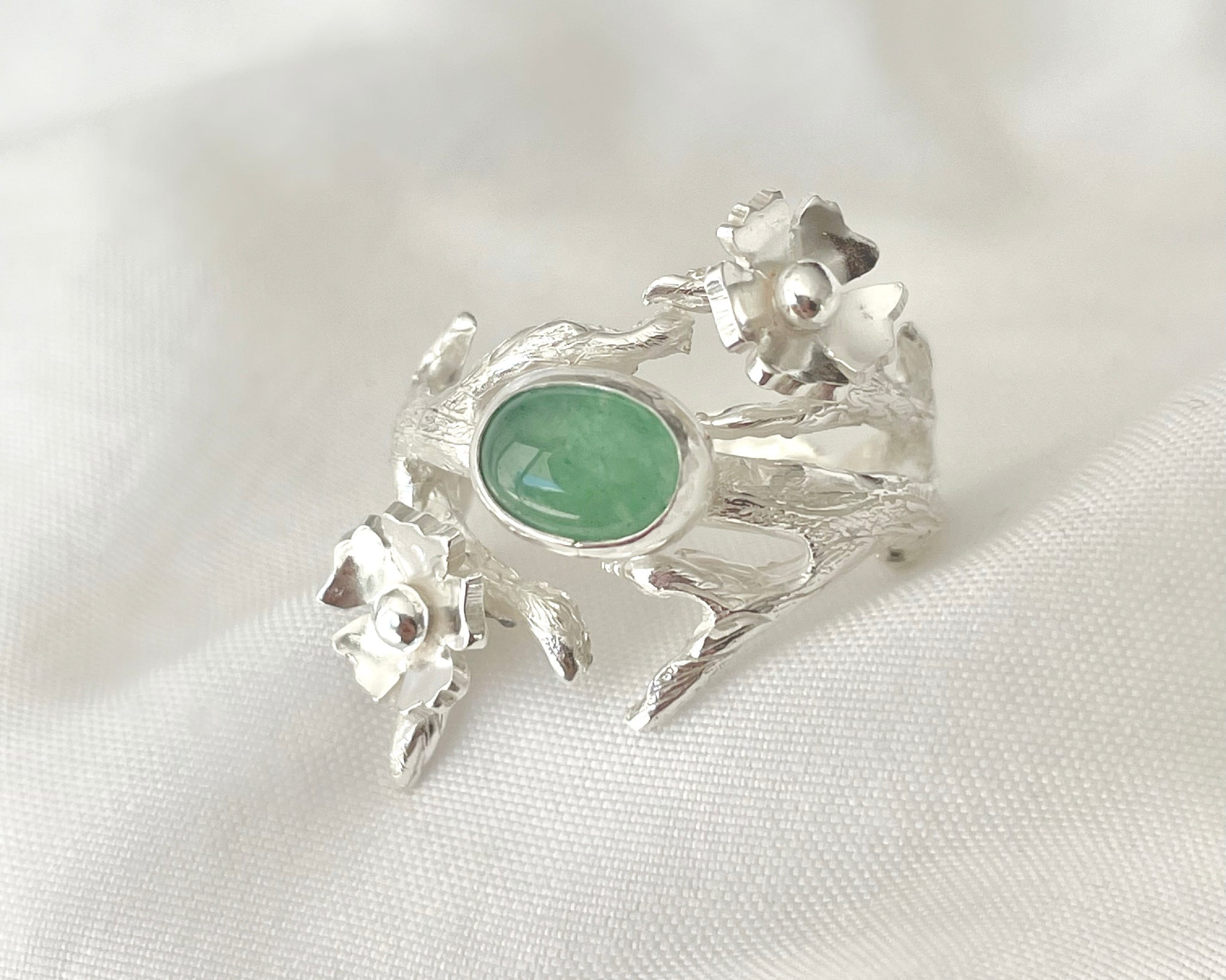 Anillo Primavera Verde (pieza única)